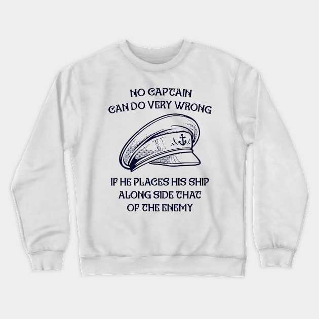 No Captains Wrong Crewneck Sweatshirt by Vintage Division